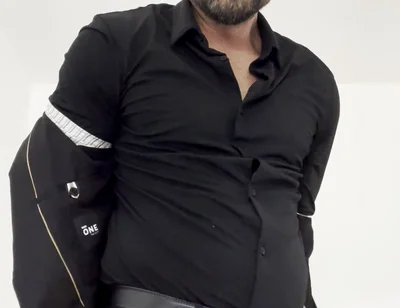 Handsome Gets Tattooed in Suit