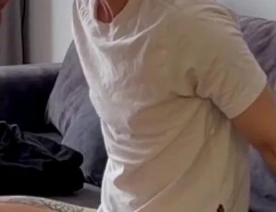 Straight Guy Gets Mone From a Stranger on the Street and Tries on Himself for the First Time First Part