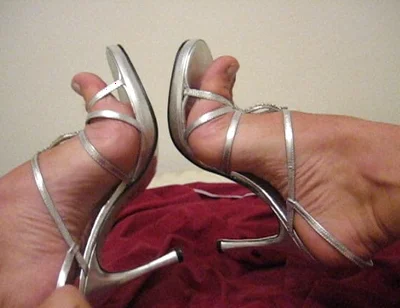 Jacking off in Brittany's Pretty Heels and Cumming