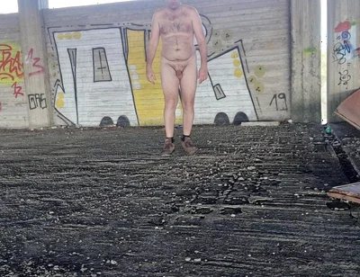 All Naked in Street