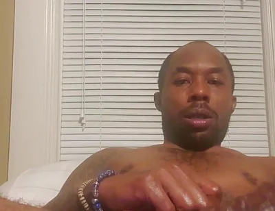 BBC stroking hard dick