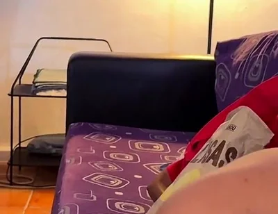 Secret Blowjob During Movie Night While Their Friends Are Right There