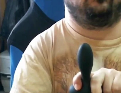 Disabled Person Trains His Mouth Before a Blowjob