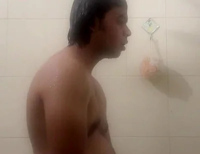 Young Desi Twink Gets Hard in the Shower