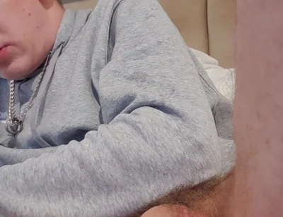 Skinny Lad Messing with Floppy Cock