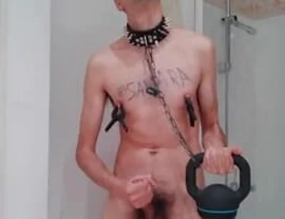 Dumb Sub Holding Dumb Bell
