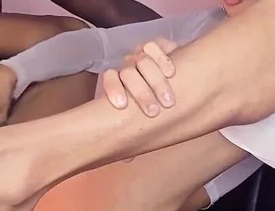 Femboy Puta Gigi Kneels Down and Sucks the Xxl Cock of the Brunette Before He Destroys Her Ass