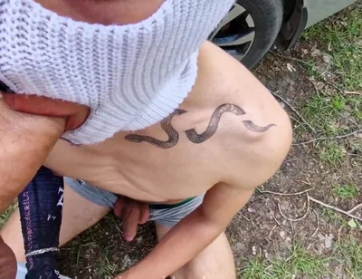Outdoors Fuck on the Track, a Naked Straight Man Gave His Holes a No-condom Fuck