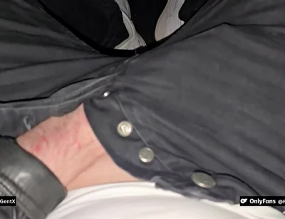 Horny Boy in Leather Jacket Jerks Off in Friend’s Car - PhantomGentX