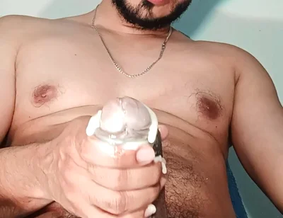 Masturbation and Ejaculation with Lots of Two Types of Milk