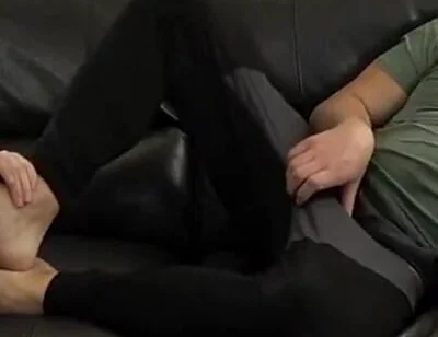 Worshipping Feet and Eating Cum