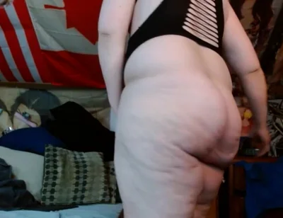 Fatty Cum Dump Sissy Dances and Strips with a Dildo in His Ass Hole