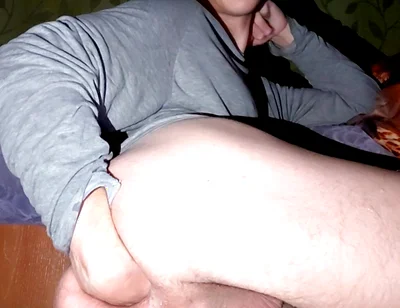 Fucking a Sexy Twink in the Ass with Big Bottles. Self Fisting Male Cunt