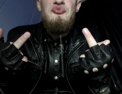 All-leather Alpha -dominates and Humiliates with Spit and Shoe