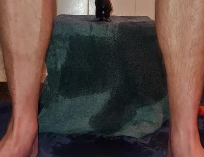 Hot Solo Male Riding His Dildo in the Morning