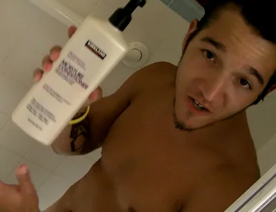 Shower Stroking Jock Jizzy