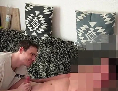 Straight Curious Plumber Returns to Get Sucked by a Gay Guy on the Couch