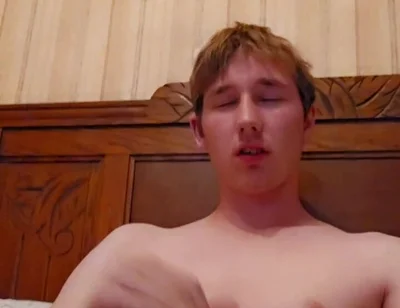 The 18 Year Old Guy Jerks off and It Feels Good