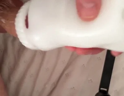 Big Dick Destroys Fleshlight & Fills It with Cum