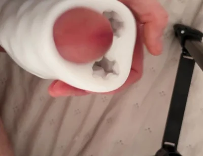 Big Dick Destroys Fleshlight & Fills It with Cum