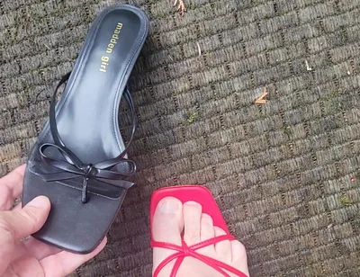 Cumming in Heels Outside Again!