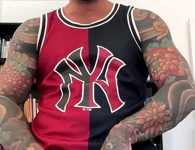Spanish Muscular Bull with Clothes on