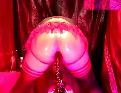 With My Hole so Hot, Lubed, and Wet. Bouncing My Booty, Jumping on My Dildo, and Wearing My Miniskirt 1.