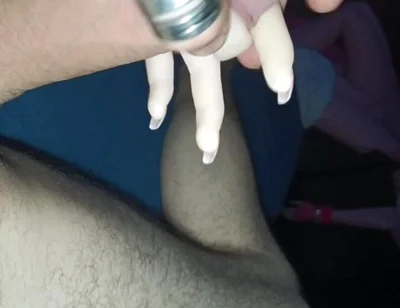 French Manicure Very Cute Handjob Performed by My Sex Doll Cindy