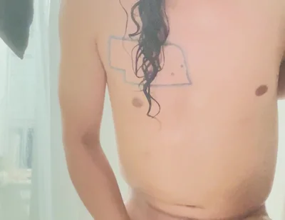 Big Cock Latino Cums in the Shower