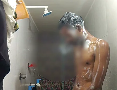 Video of Nagin Bathing in the Bathroom