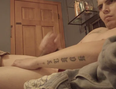 Hung Cummy Uncut Solo Twink Tatted Shows What's up