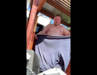 Blue Collar Stepdaddy Yard Work Piss and Cum