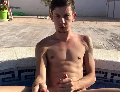 Big Cum Pumping Outdoors