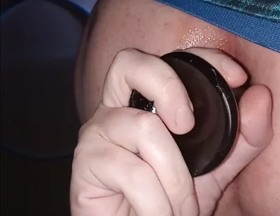 Stuffing My Hole with This BBC Dildo