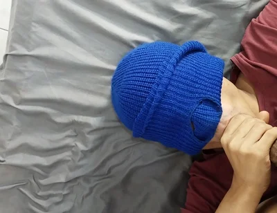 Latin Twink Kneels and Swallows Everything From Muscular Gym Male