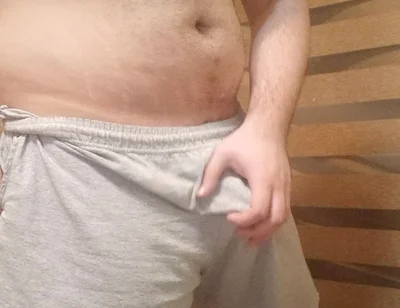 Beefy Stud Goes Commando and Shows off