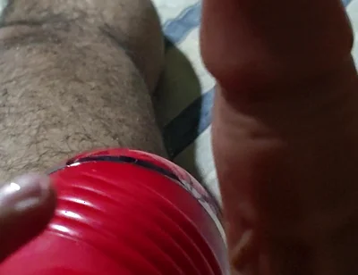 Hairy Stepdaddy Ejoying Sex Doll at Home