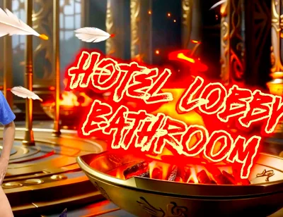 A Cock Lover Guy Sucks a Stranger’s Cock in Hotel Lobby Bathroom