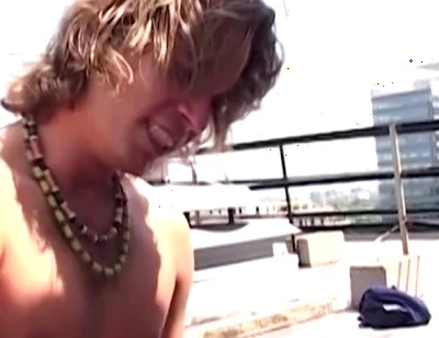 Bareback Rooftop Scene-1 Gay Friends Fucking Hard on the Rooftop