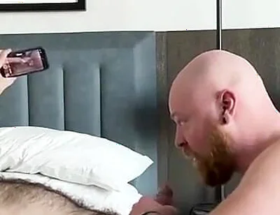 Hairy Stepdaddy Bear Breeds Me Good on the Bed, and Then up Against the Hotel Window