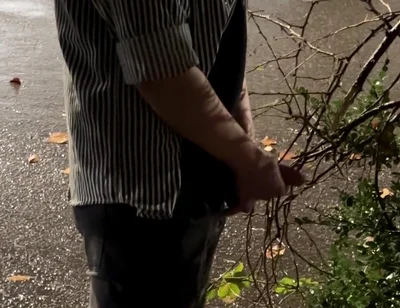Risky Extreme Couple Jerk off Outdoor in Public Under the Rain (very Romantic)