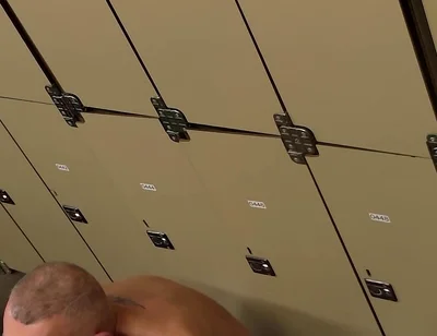Stepdaddy Caught Fucking a Jock in the Locker Room