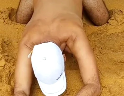 Ladysilva Compilation on Naked Beach Showing off Her Tanned Ass with Sexy Mark
