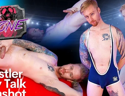 Wrestler Dirty Talk Cumshot