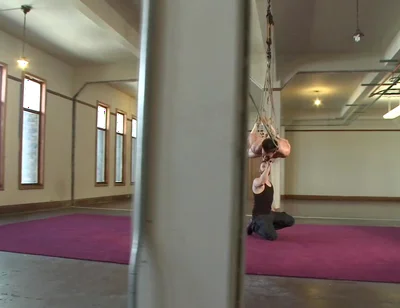 Hot Bi Hunk's First Time Being Bound and Edged