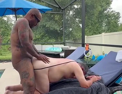 Taking Care of Allen by the Pool