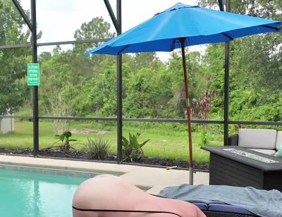 Taking Care of Allen by the Pool