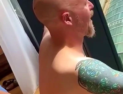 Breeding stepdaddy Against the Window