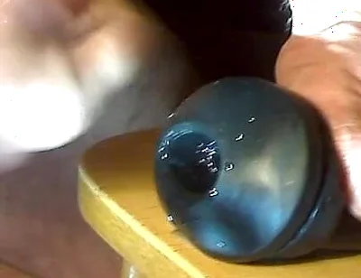 The Cock Wants to Feel the Tight Rubber Sleeve, and Cum From It!