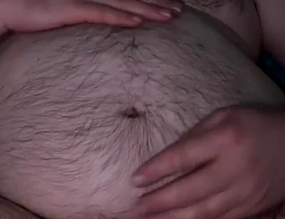 Worship Hairy Big Belly and Sniffing Yellow Piss-stained Undies